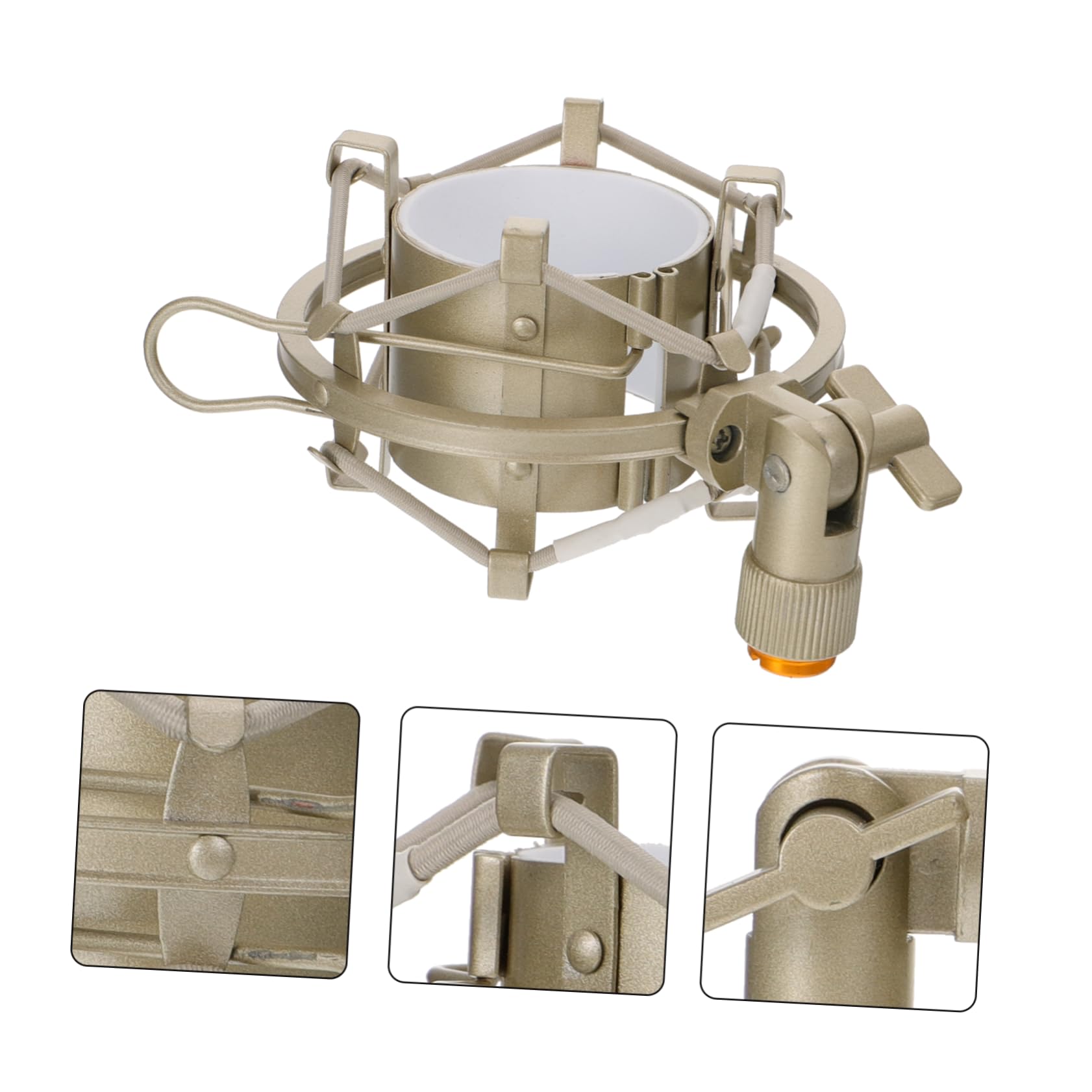 ifundom 3pezzi Supporto Antivibrazione Per Microfono Montaggio Per Qualsiasi Asta Con Clip Riduce Rumori e Per Registrazioni Professionali e Broadcast