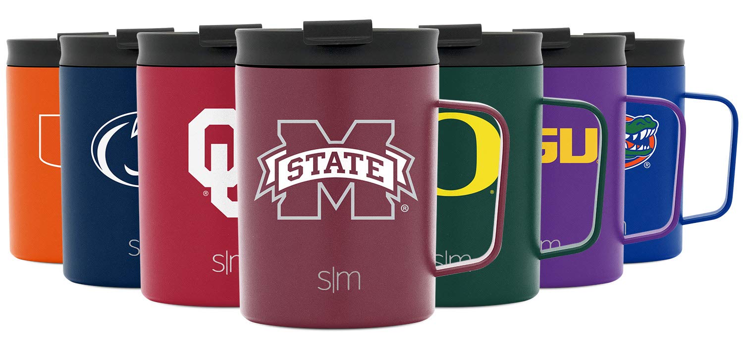 Simple Modern Officially Licensed Collegiate University Coffee Mug with Leakproof Lid Insulated Stainless Steel Travel Mug Scout Classic