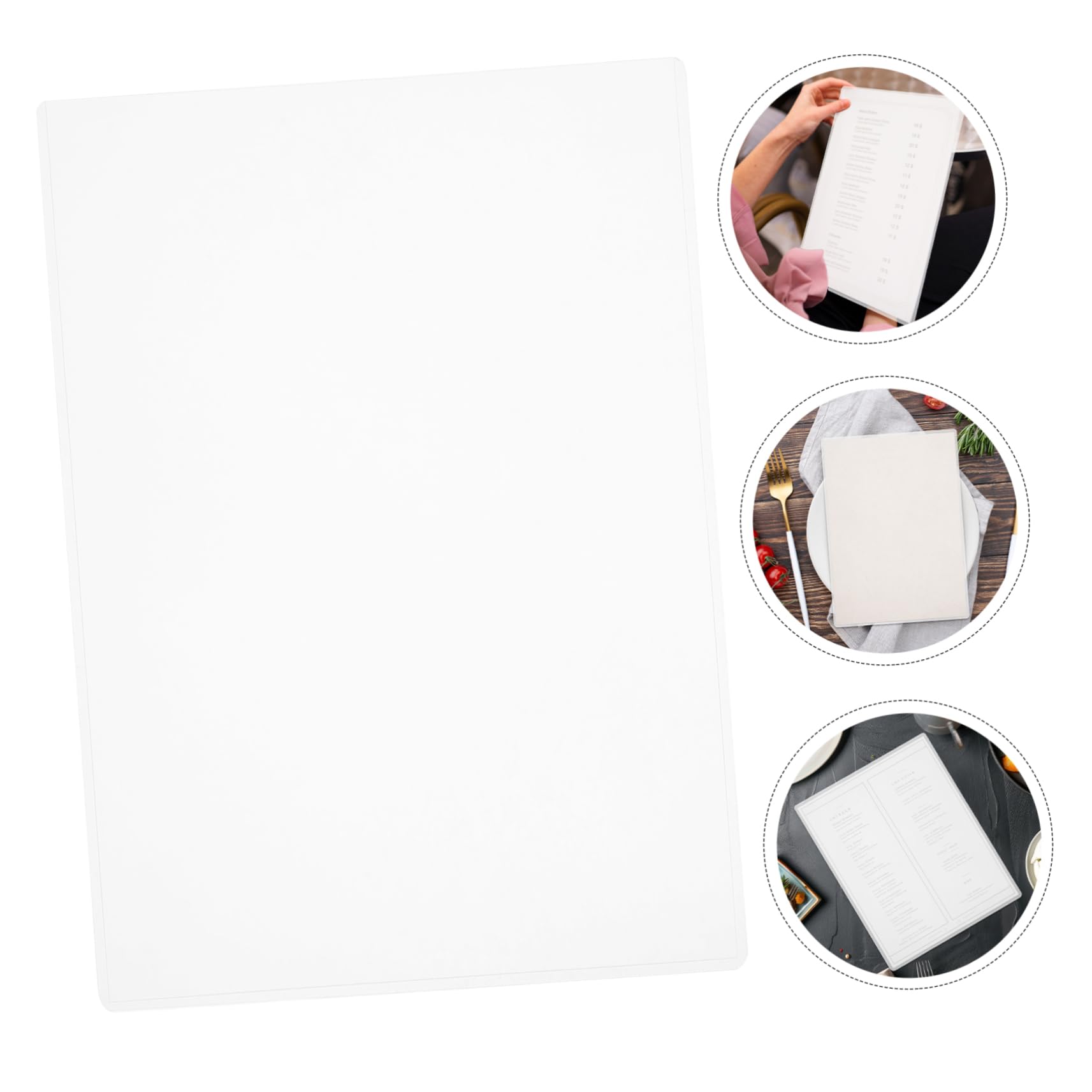 Uonlytech Supporti Per Cornici Trasparenti Da 30 Pezzi Per Album Fotografici, Menu E Poster Protezioni Per Stampe in Carta, Custodie Per Foto in Plastica Trasparente