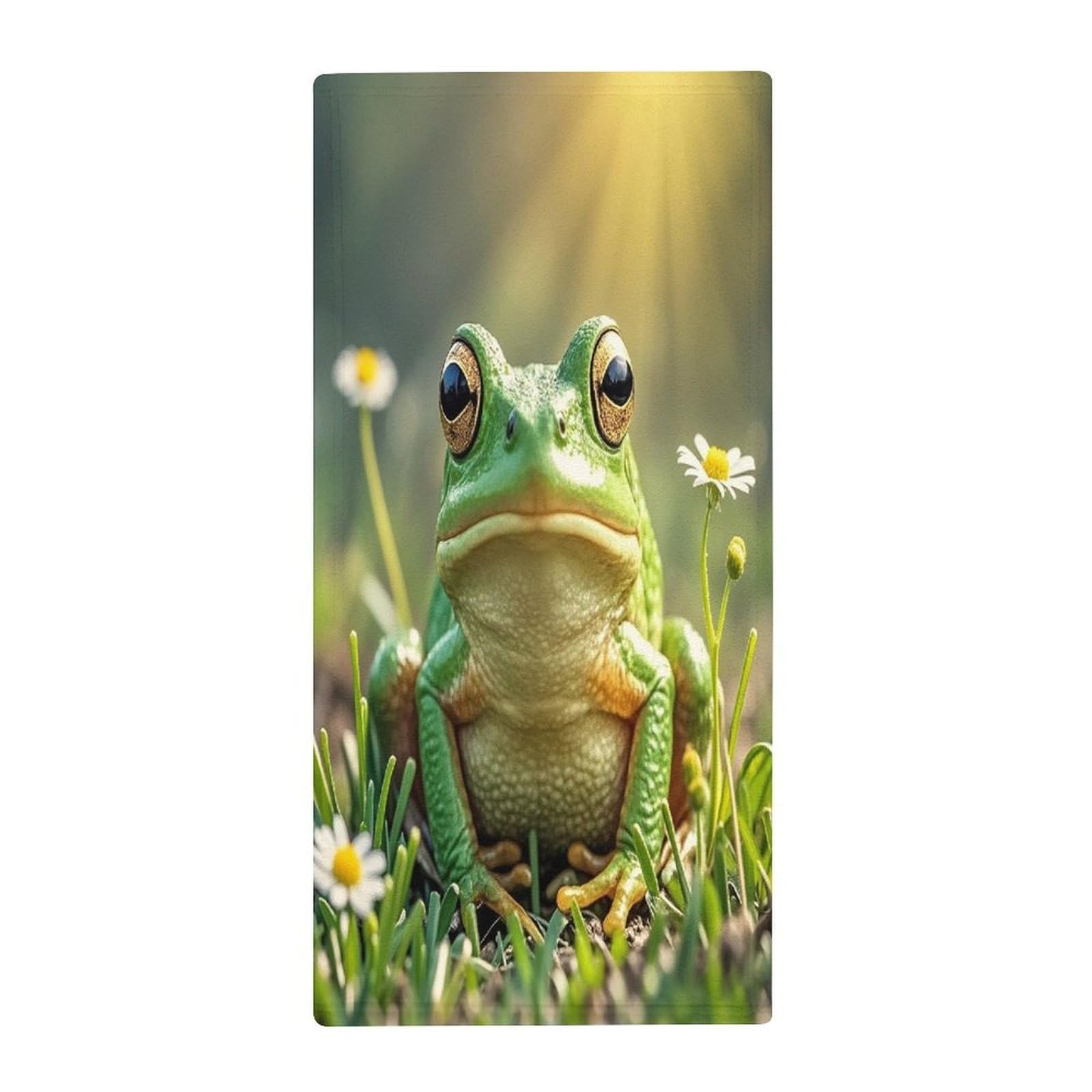 FekiLoot Cute Frog Bath Towel Super Soft Highly Absorbent Bath Towel Fashion Quick Drying Bathroom Towel Soft Large Fingertip Towels for Bathroom Gym Travel Camp Pool