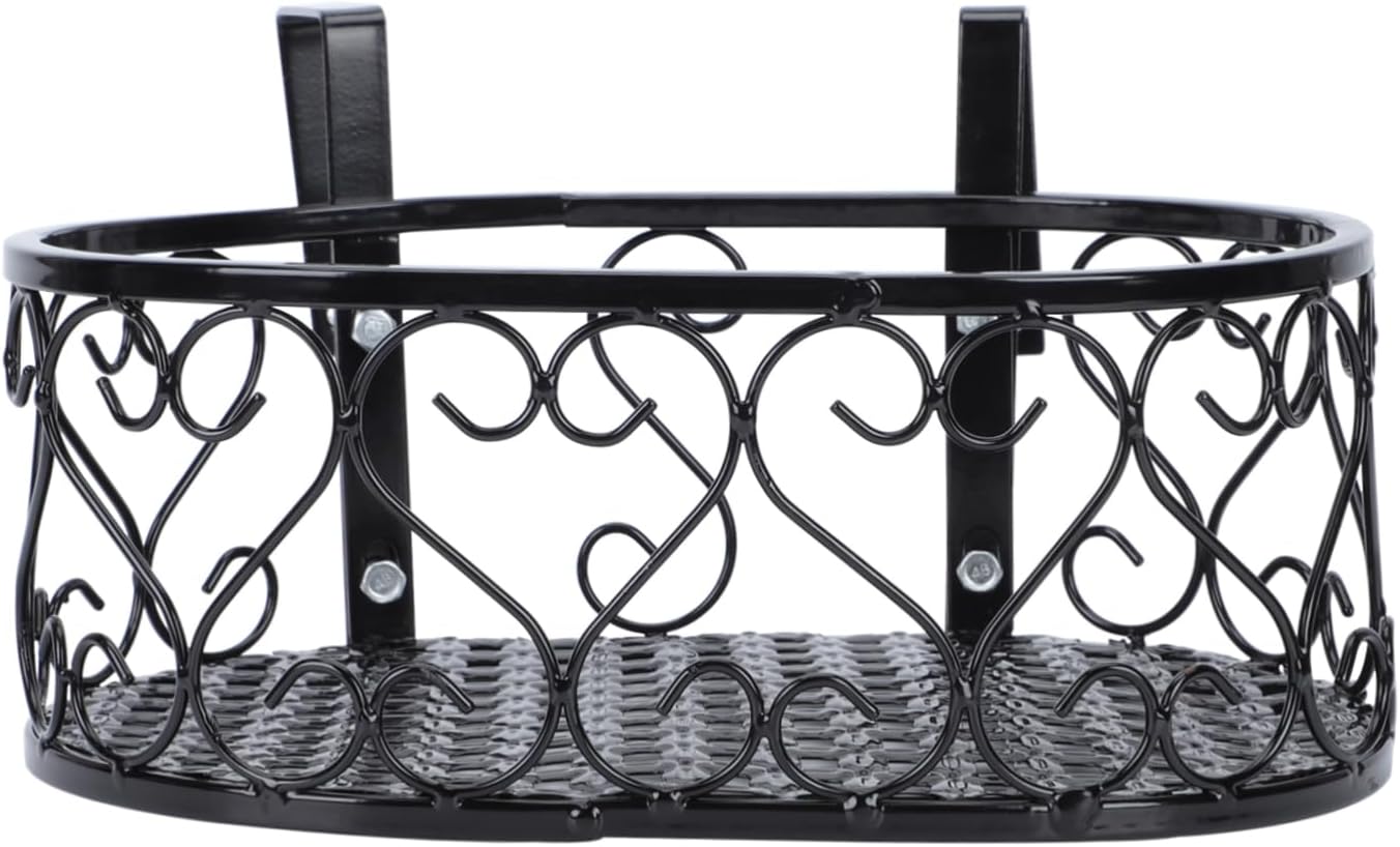 Toyvian Wall-Mounted Ironwork Flowerpot Stand for Indoor Use Rustproof Decorative Hanging Plant Rack Multi-Tier Bonsai Holder Storage for Succulent Display