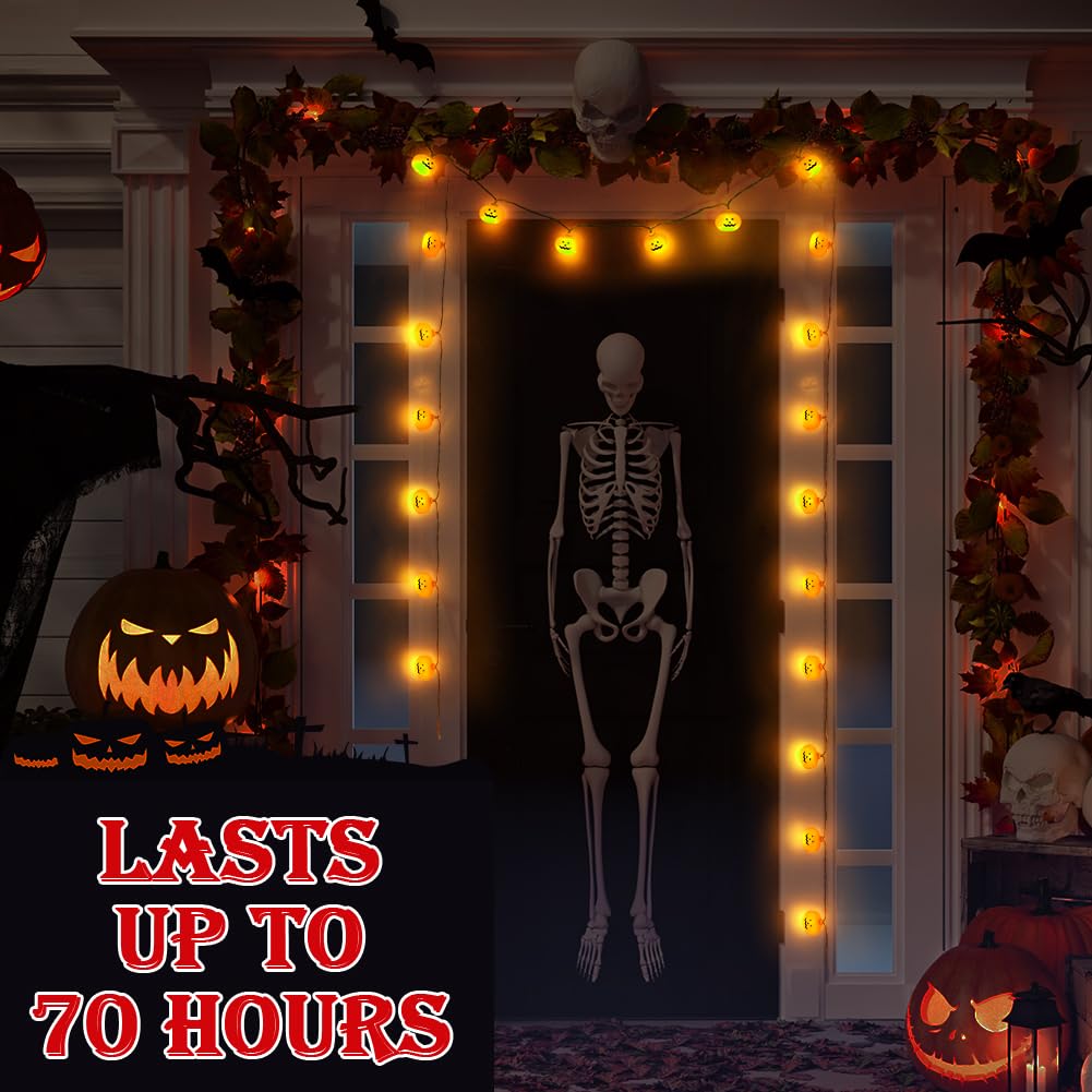 Luci A LED A Forma Di Zucca Per Halloween, Punk, Teschio Di Strega, Lanterna Decorativa Per Feste Di Carnevale Festival In Giardino 90150784