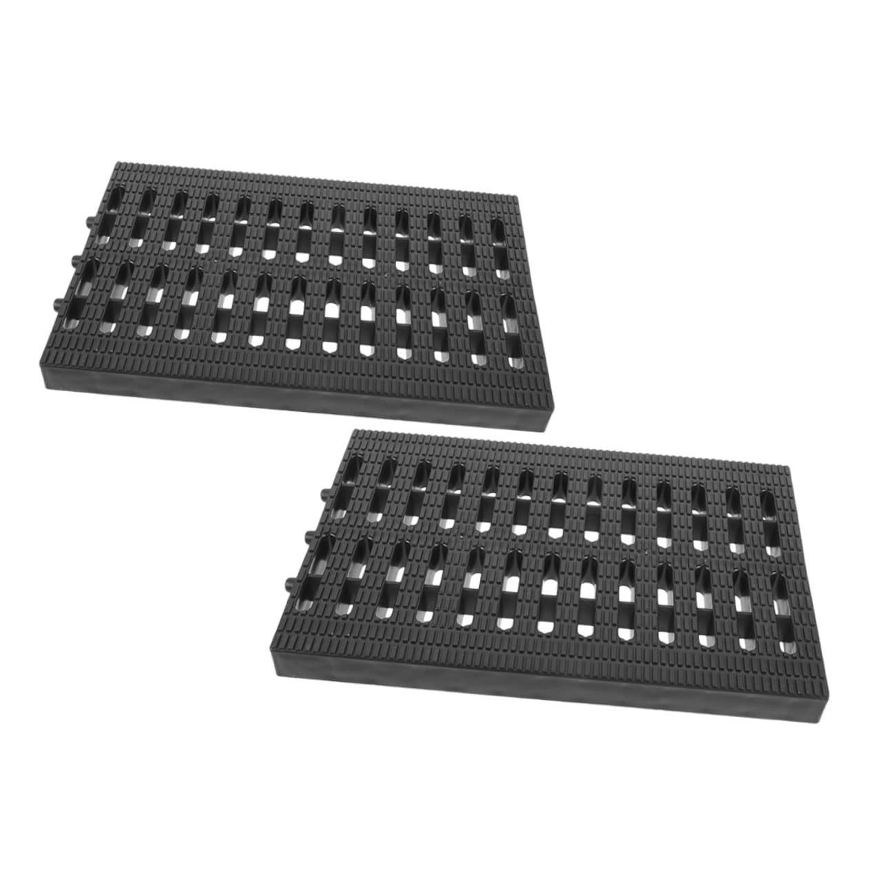2 coperture per scarico da esterno resistenti alle intemperie, griglia in plastica per vialetto e giardino, soluzione di drenaggio sostituibile per una gestione efficiente dell'acqua