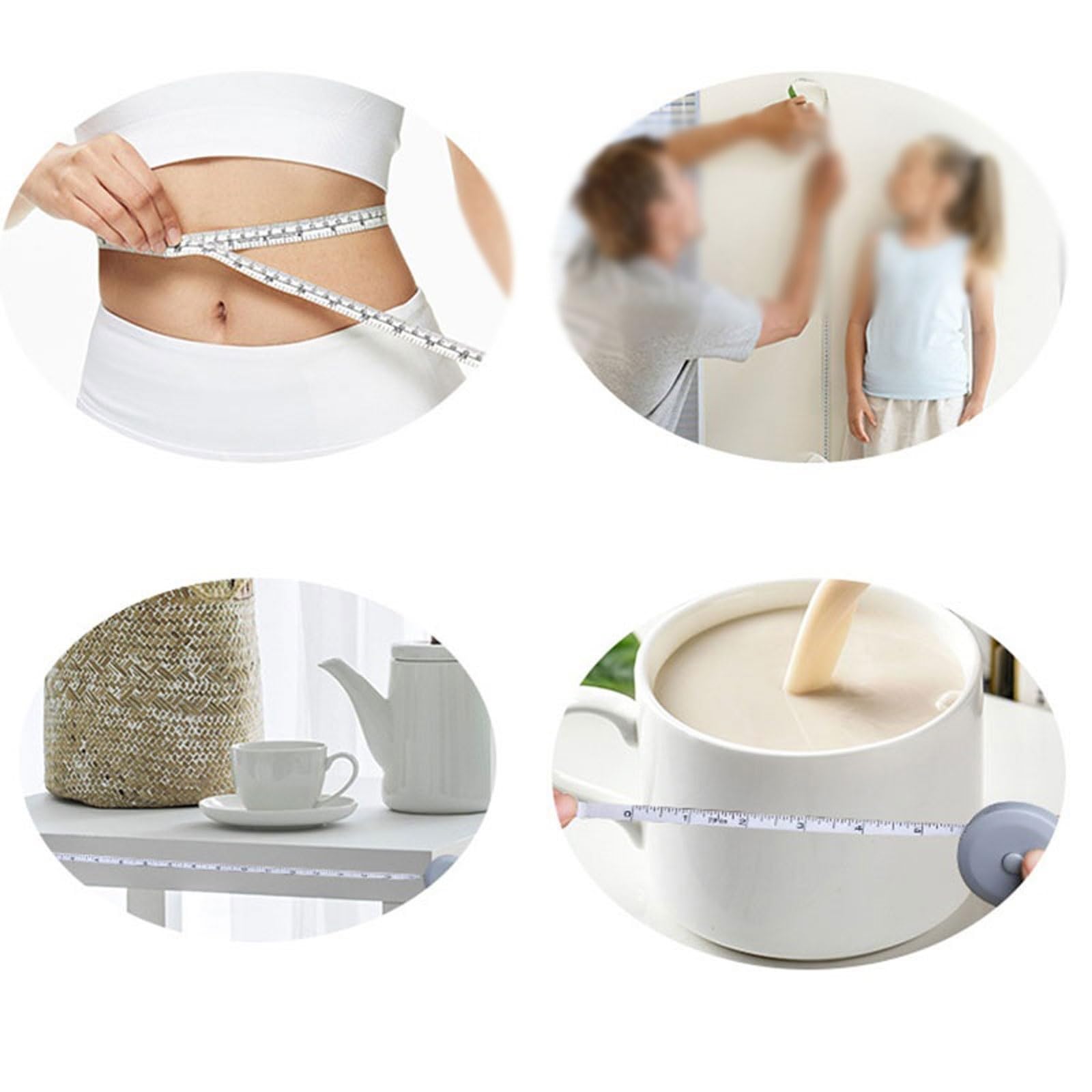 Cintas métricas, Cinta métrica Costura Cinta métrica flexible Regla Medidor corporal Medida Cintas métricas Herramientas Instrumentos de medición
