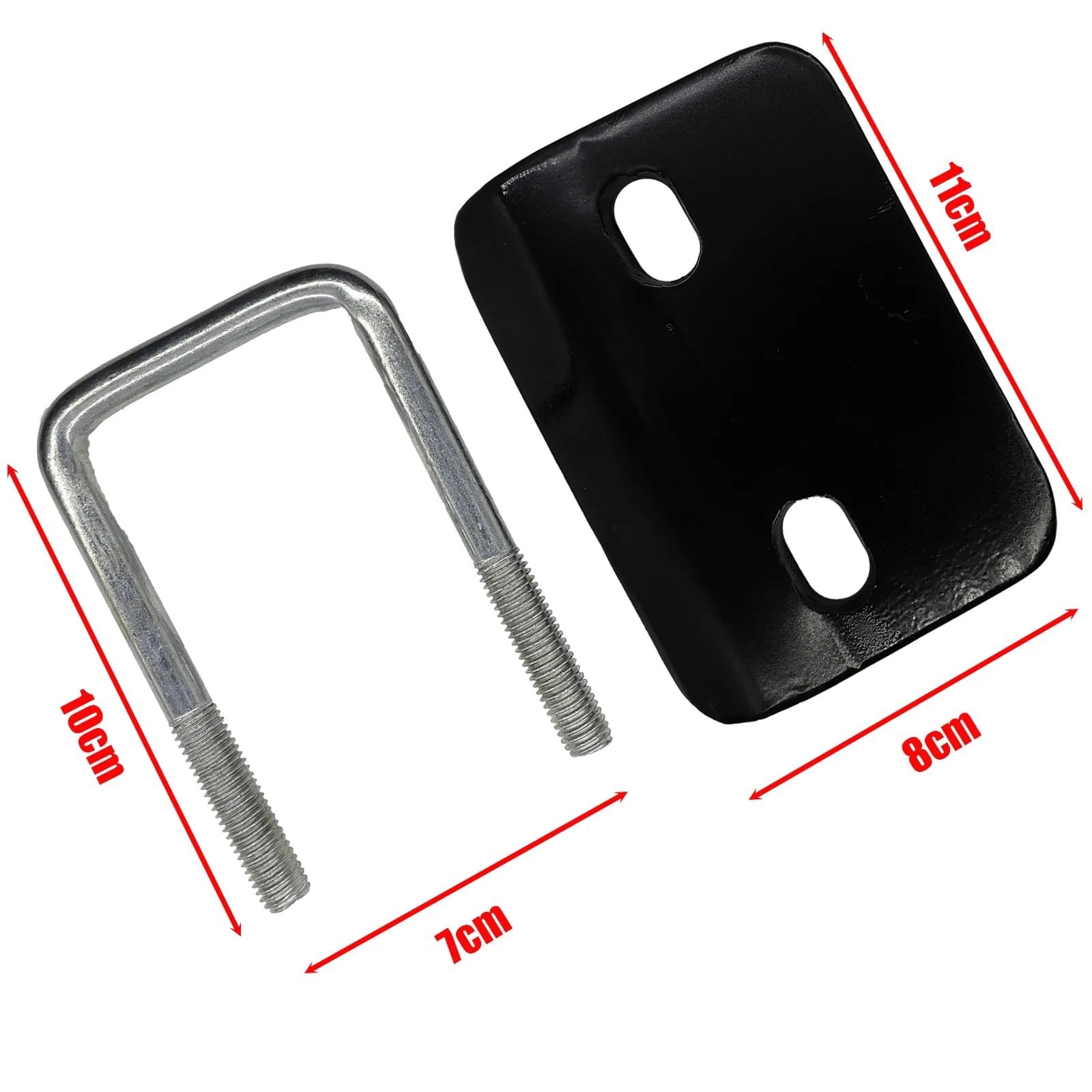 Enganche Remolque Remolque Coche Abrazadera tensora de Enganche de Alta Resistencia con Bloqueo antivibración y Perno en U Universal para acoplador de Amortiguador de Remolque