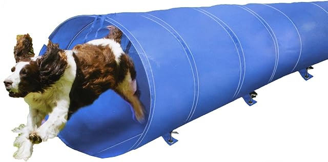 UKB4C Large Dog Tunnel 3 Metres - Large Pop Up Toy Agility Equipment for Dogs - Perfect For Dog Training or as Cat Toy or Cat Tunnel - Dog Outdoor Toys and great as a Dog Boredom Breaker
