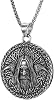 Collar Vikingo Odin con Cuervos, Hugin y Munin, Dije de Mitología Nórdica 1