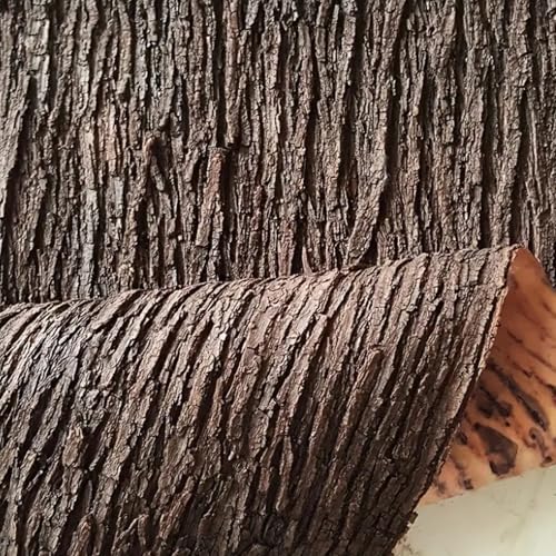 BEAHING Corteccia d'albero 99x12 Pollici Personalizzabile Artificiale Realistico Corteccia Protettiva Anti-Fiamma Decorativa Finta Pianta Decorativa per Tubi da Pavimento a Parete a Colonna