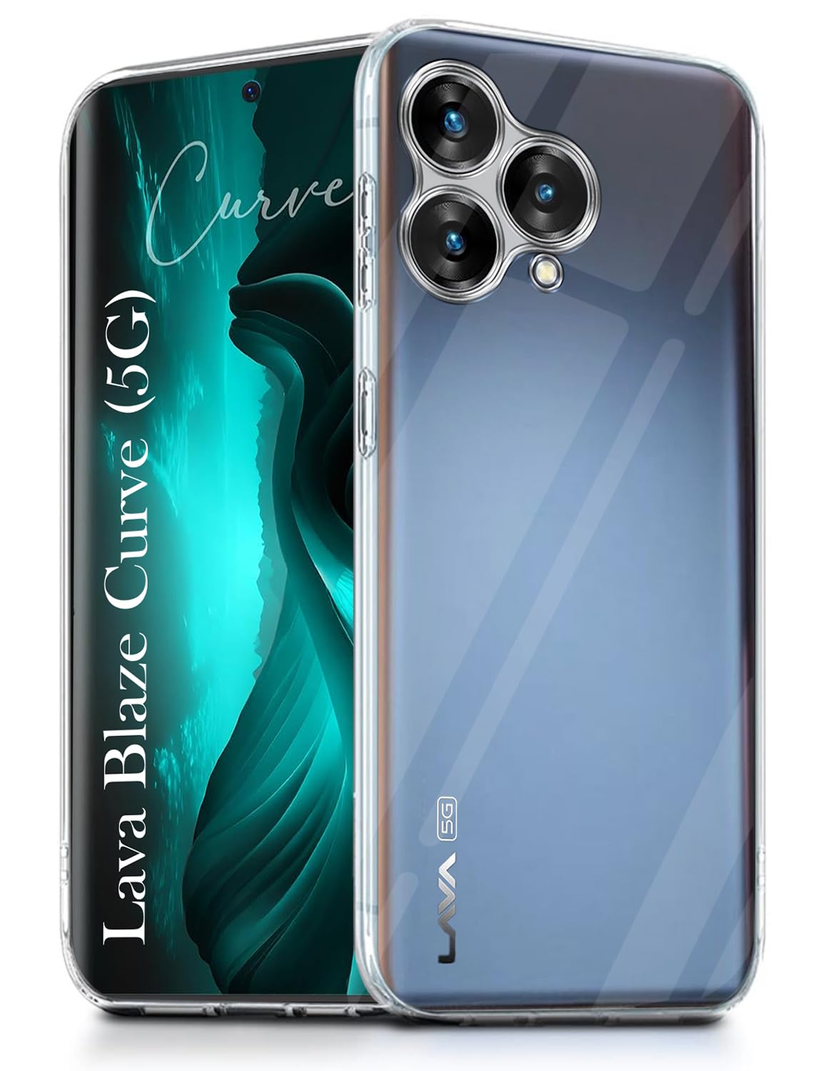 Jkobi Back Cover for Lava Blaze Curve 5G (Silicone Clear Shockproof Case with Camera Protection | Soft and Flexible | Transparent) (B0D97P2VMW) Amazon Price History, Amazon Price Tracker