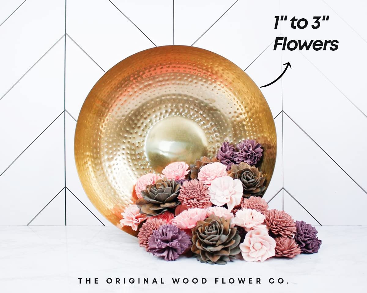 Sola Wood Flowers Çok Renkli Duman Ametist Boyalı Çeşitler 25'li
