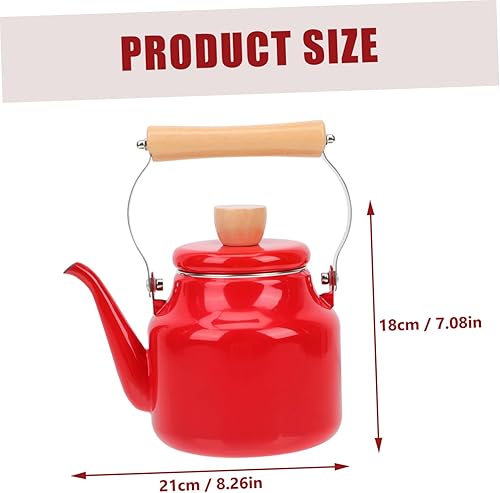 Miniatura 3 de Olla de café esmaltada de acero inoxidable cafetera retro cafetera de acero inoxidable jarra de agua de acero inoxidable hervidor de agua de esmalte