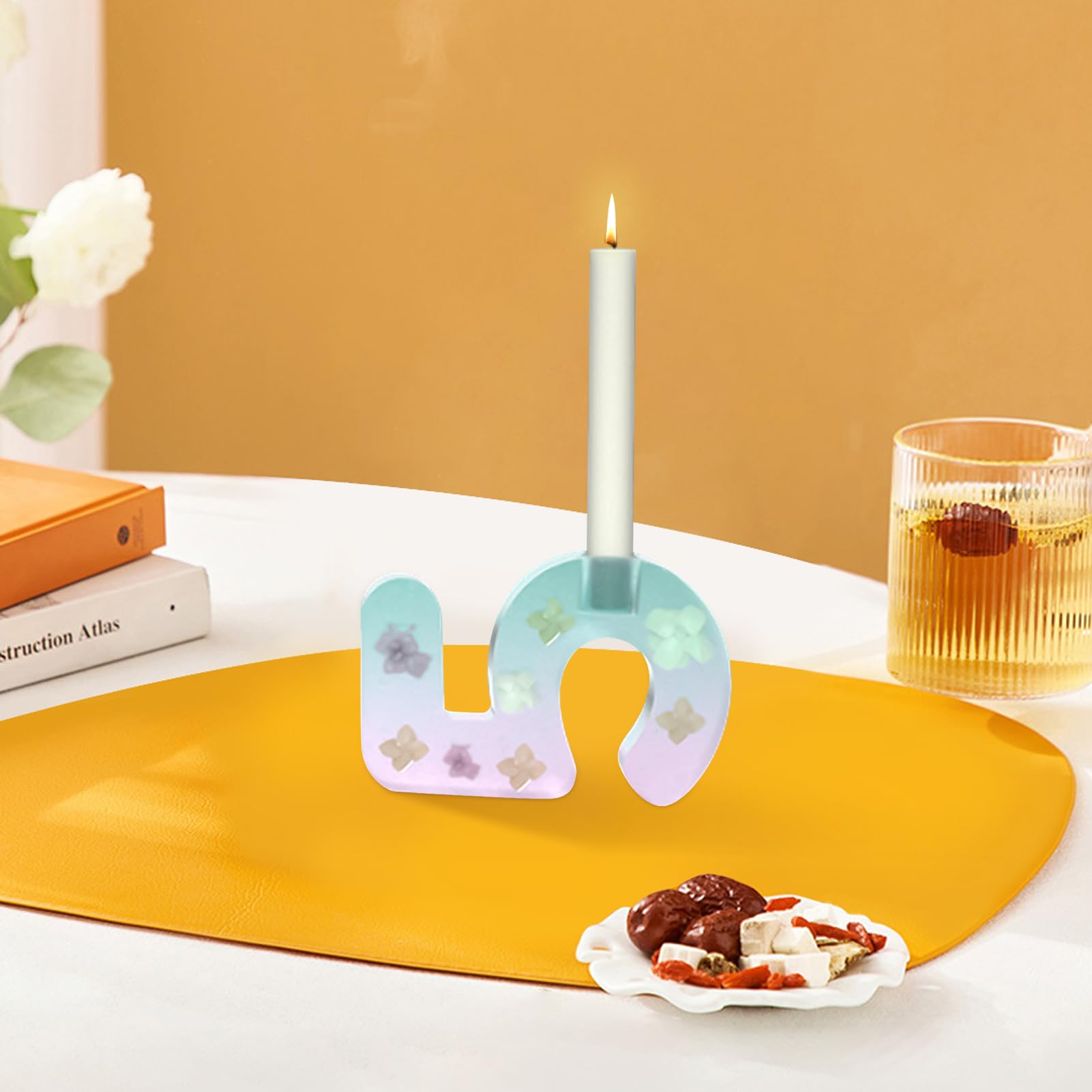 Stampo In Silicone Per Candele Con Numeri 1-4 – Stampo Per Candeliere Fai Da Te, Resina, Sapone, Decorazioni