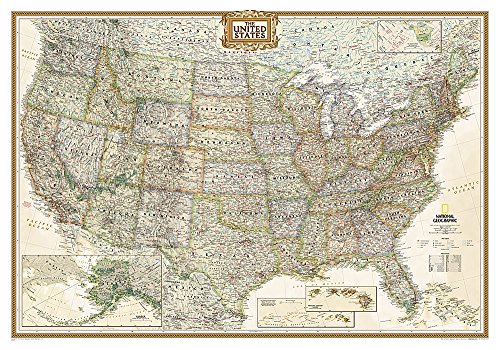 National Geographic: United States Executive Wall Map - Laminated (43.5 x 30.5 inches) (National Geographic Reference Map) National Geographic: United States Executive Wall Map - Laminated (43.5 x 30.5 inches) (National Geographic Reference Map)