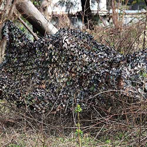 HYOUT Woodland Camouflage Netting,Jungle Maple Camo Net for Hunting Shooting Blind Camping Military Party Decoration Watching Hide