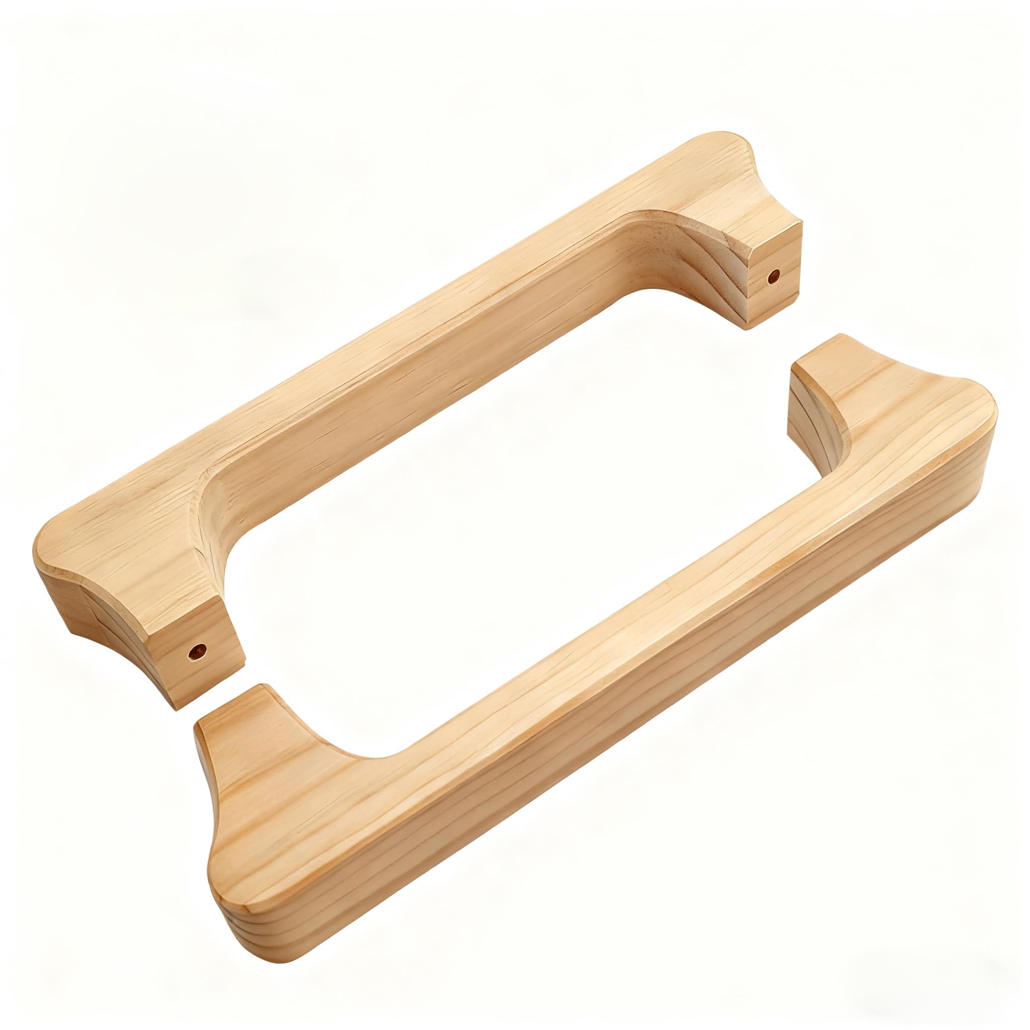 Photo 1 of NUIBY Wooden Sauna Door Handle Set