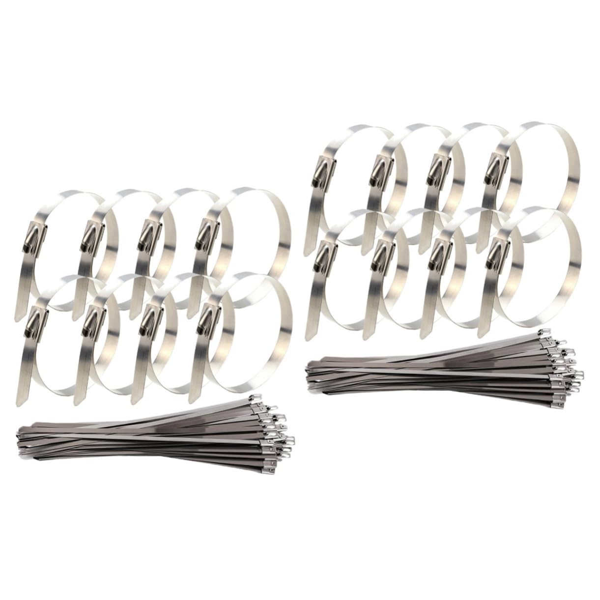 Lazos autoblocantes de acero PRETYZOOM para reparar vallas rotas y cables sueltos