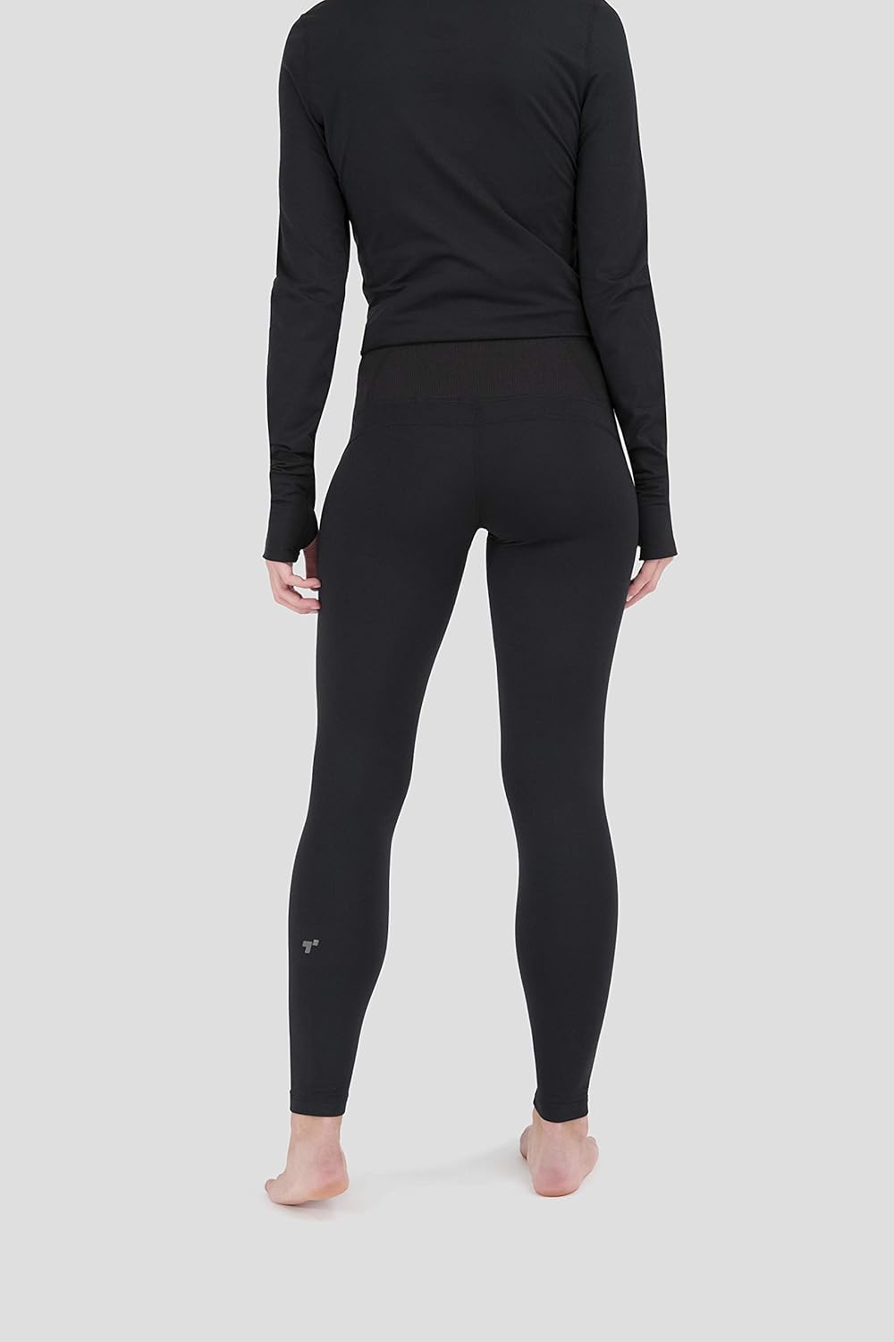 Terramar womens Cloudnine Performance Tights base layer bottoms, Black, Large US - Image 2