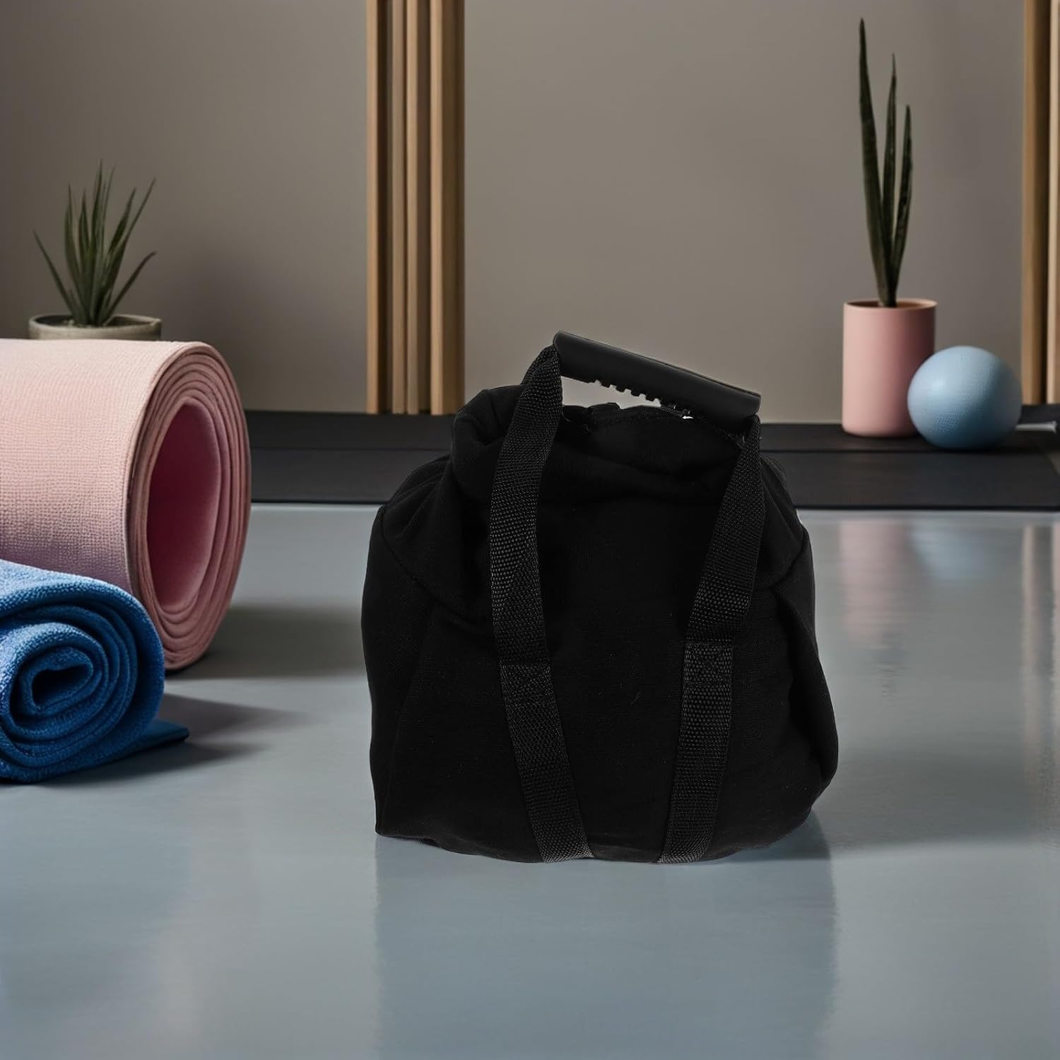 TIDTALEO Adjustable Weight Training Sandbag for Fitness Training and Home Use, Lightweight Canvas Material with Ergonomic Handle Design for Powerlifting and Heavy Workout