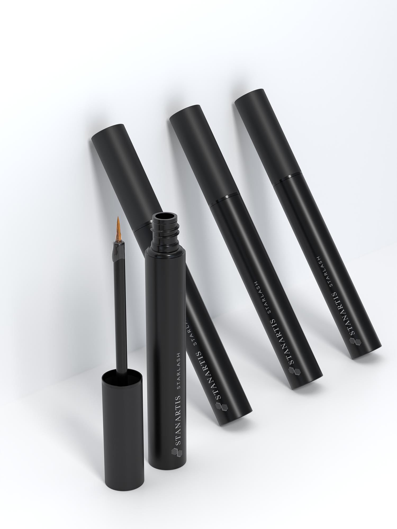 Stanartis Siero Ciglia e Sopracciglia con Peptidi e Fattori di Crescita, Trattamento Rinforzante e Infoltente per Ciglia Più Lunghe e Sopracciglia Più Dense, Formula Trasparente, 4 ml