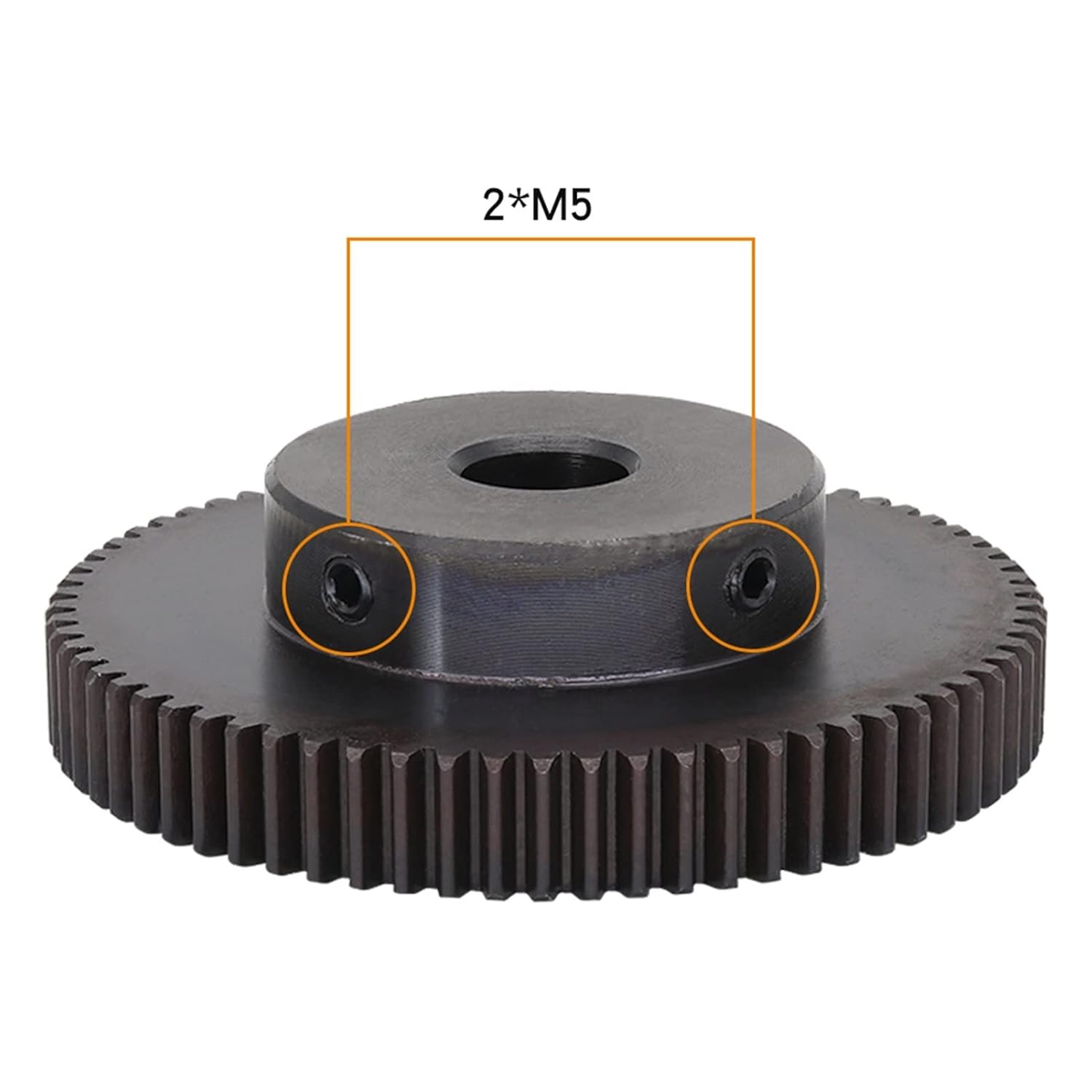 1pc 1M 72T 45 Carbon Steel Spur Gear with 8-20mm Inner Bore for Mechanical Applications(80 Teeth 14 mm)