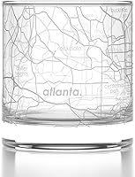 Vista 105 de Well Told Vaso de whisky grabado con mapa de Phoenix, Arizona Rocks, vaso de whisky antiguo (325ml, transparente), vaso de whisky grabado, regalos