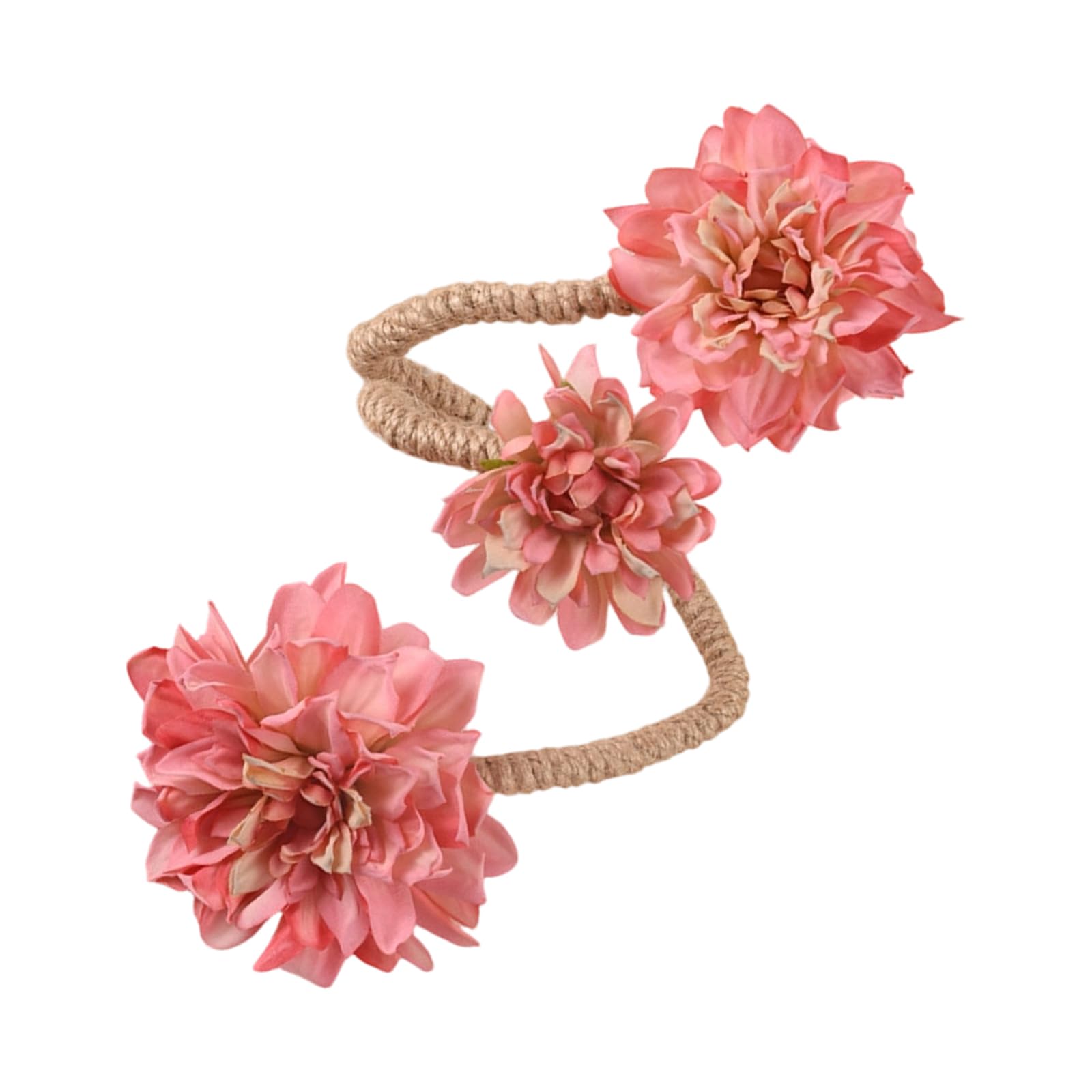 PANGBOER Not Drilling Drapery Holdbacks Holder Curtain Tiebacks Flower Window Curtains Bind Clips Decorative Curtains Holdbacks Curtain Decorative