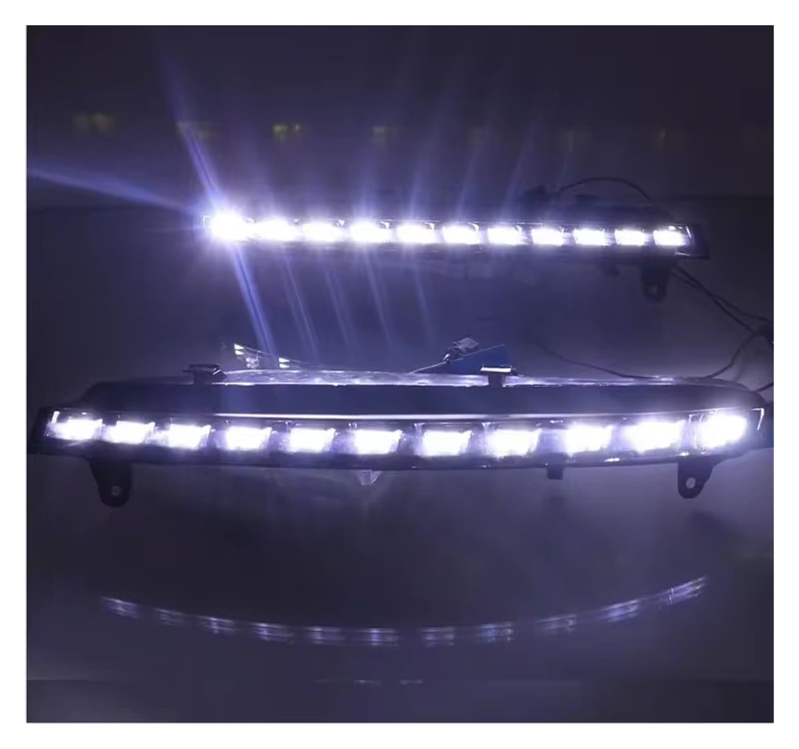 Auto Fari Per Per Q7 2010-2015 Funzione Indicatore Direzione Giallo Dinamico Auto DRL Impermeabile 12V LED Luce Marcia Diurna Lampadina Fendinebbia Fanali Fendinebbia