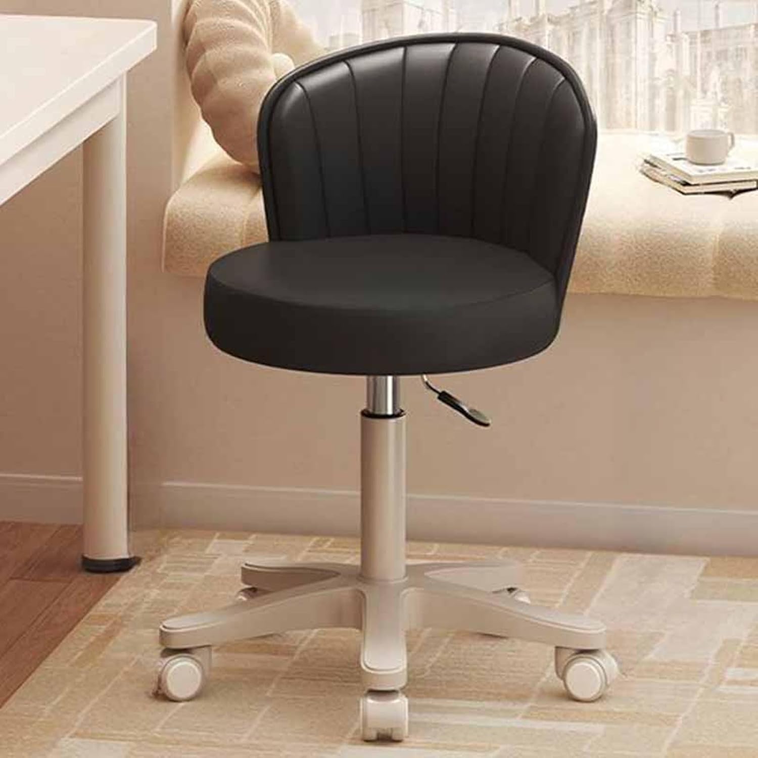 美容室ブラウンレザー カット椅子 回転式 楽天市場】ダイニングチェア 美容室ブラウンレザー カット椅子 回転式 楽天市場】ダイニングチェア