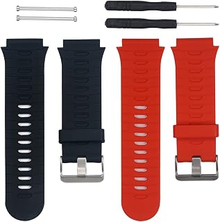Compatible with Garmin Forerunner 920XT Bands Replacement Soft Silicone Bands and Straps for Forerunner 920XT GPS Running Watch, with Free Installation Tools and Lugs Adapters