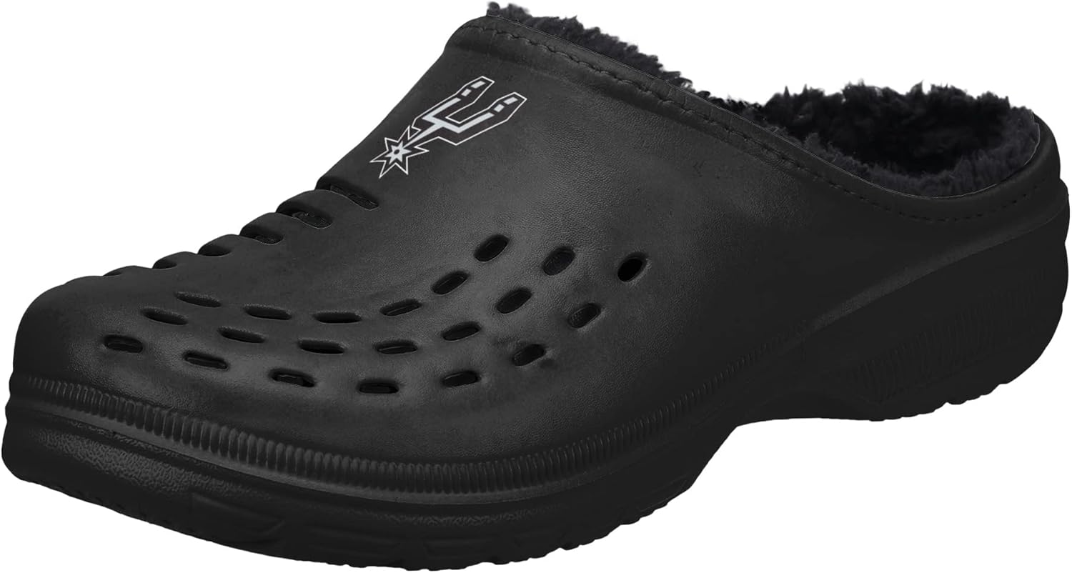 FOCO Men's NBA Sherpa Lined Big Logo Clog - Image 4