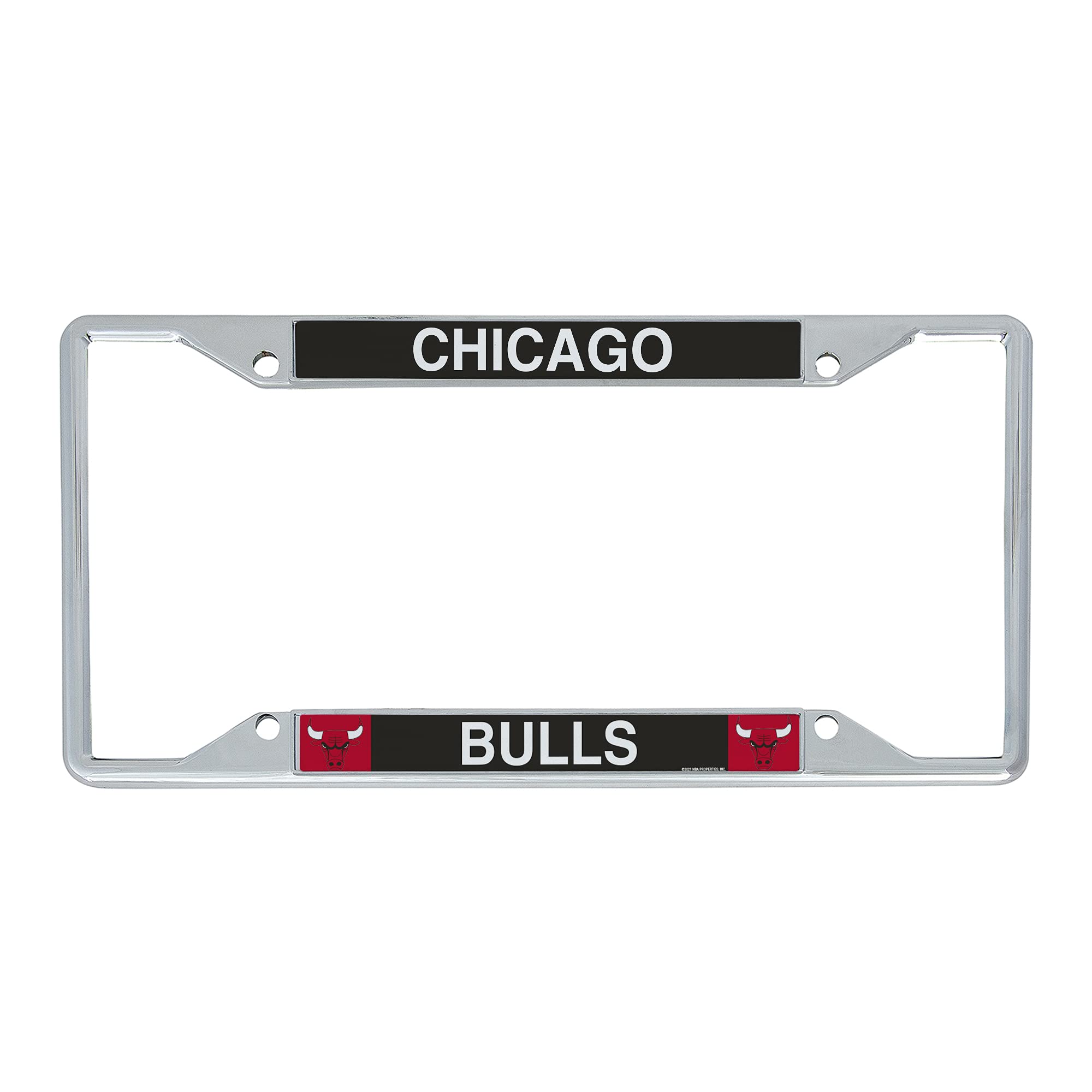 Desert Cactus Chicago Bulls Team NBA Metal License Plate Frame for Front or Back of Car Officially Licensed (Team Name)