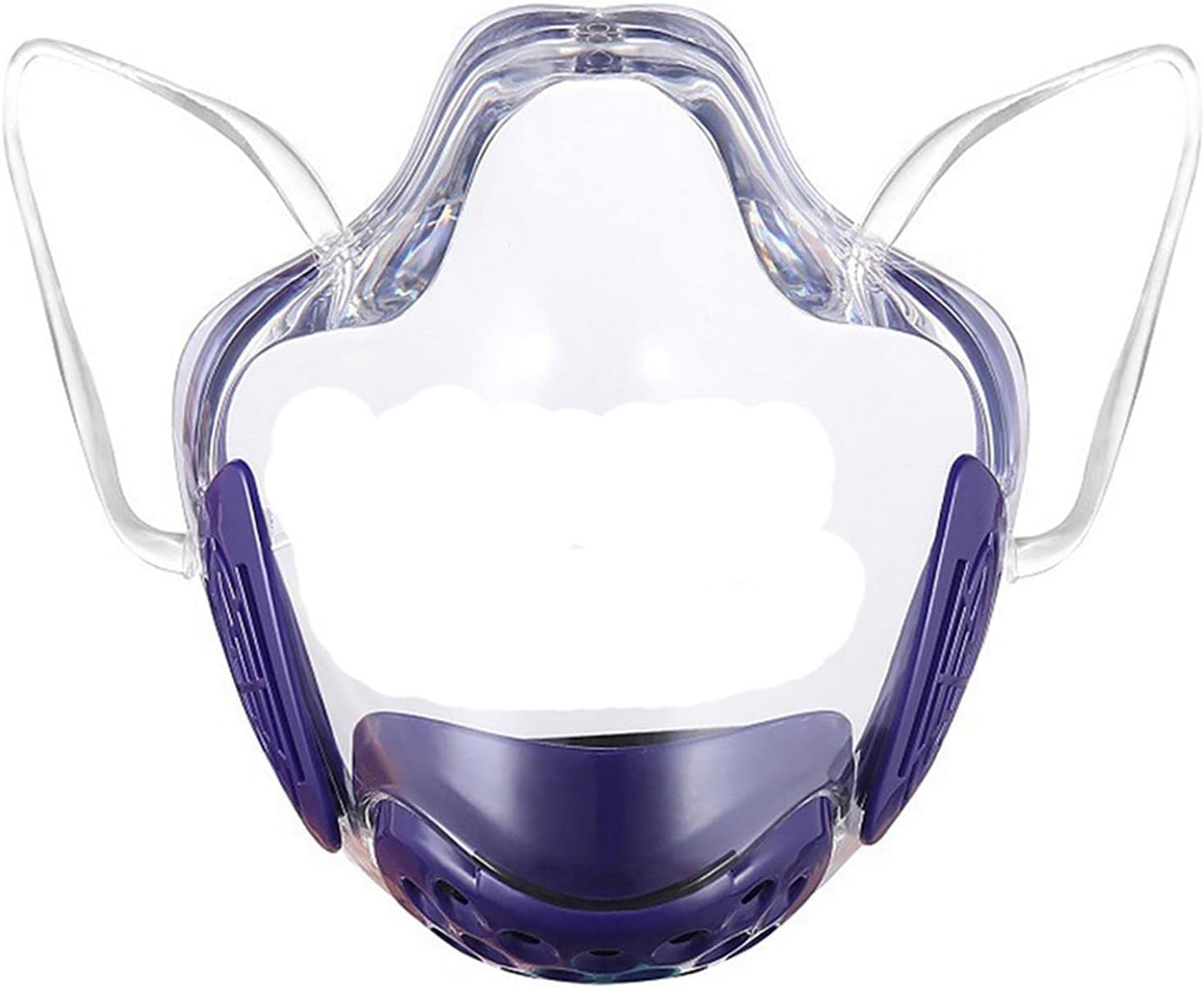 Clear Face Mask Cover Transparent Face Shield Reusable With Breathing Valve Purple | Costumes, Reenactment, Theater | Accessories | Masks & Eye Masks
