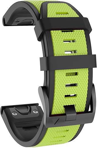 Miniatura 2 de OVERSTEP Compatible con Fenix 5X Band, correa deportiva de 0.066 pulgadas (1.024 in), correa de silicona de repuesto para Garmin Fenix 5X PlusFenix