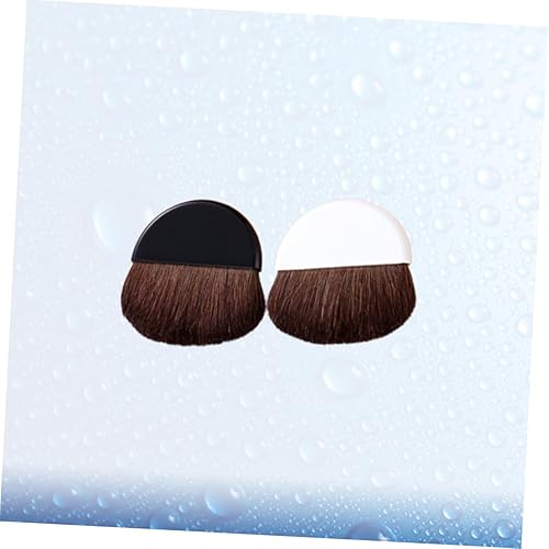 Miniatura 9 de Beavorty Brochas de maquillaje, 4 unidades, portátil, cepillo de maquillaje profesional, cepillo de base, esponjas de maquillaje para base de