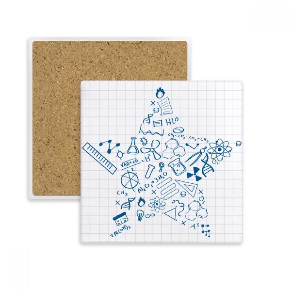 Physique Chimie Symbole dessous de verre absorbant pour sublimer vos pauses café au bureau