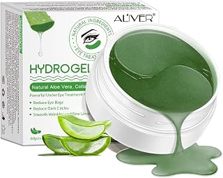 Aloe Vera Under Eye Treatment Mask,Anti-Wrinkle Care Eye Mask,Under Eye Gel Pads,Collagen-Rich Eye Mask,Eye Mask For Puffy Eyes, Skincare,Hydrating - 60 PCS