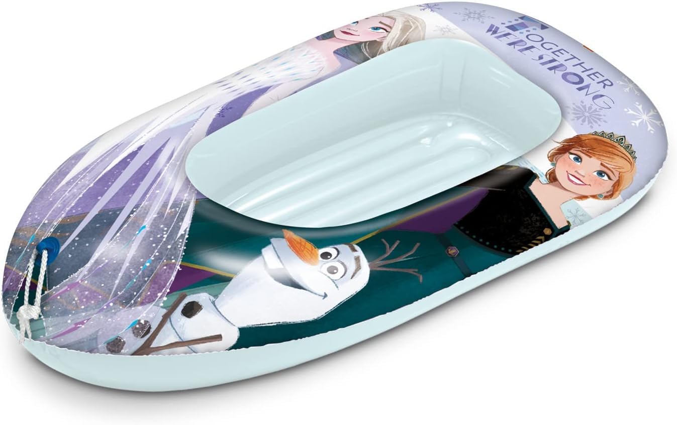 Mondo Toys Barca Hinchable Frozen – Flotador Infantil De 112 Cm – Ideal Para Playa Y Piscina – Diseño Oficial Frozen