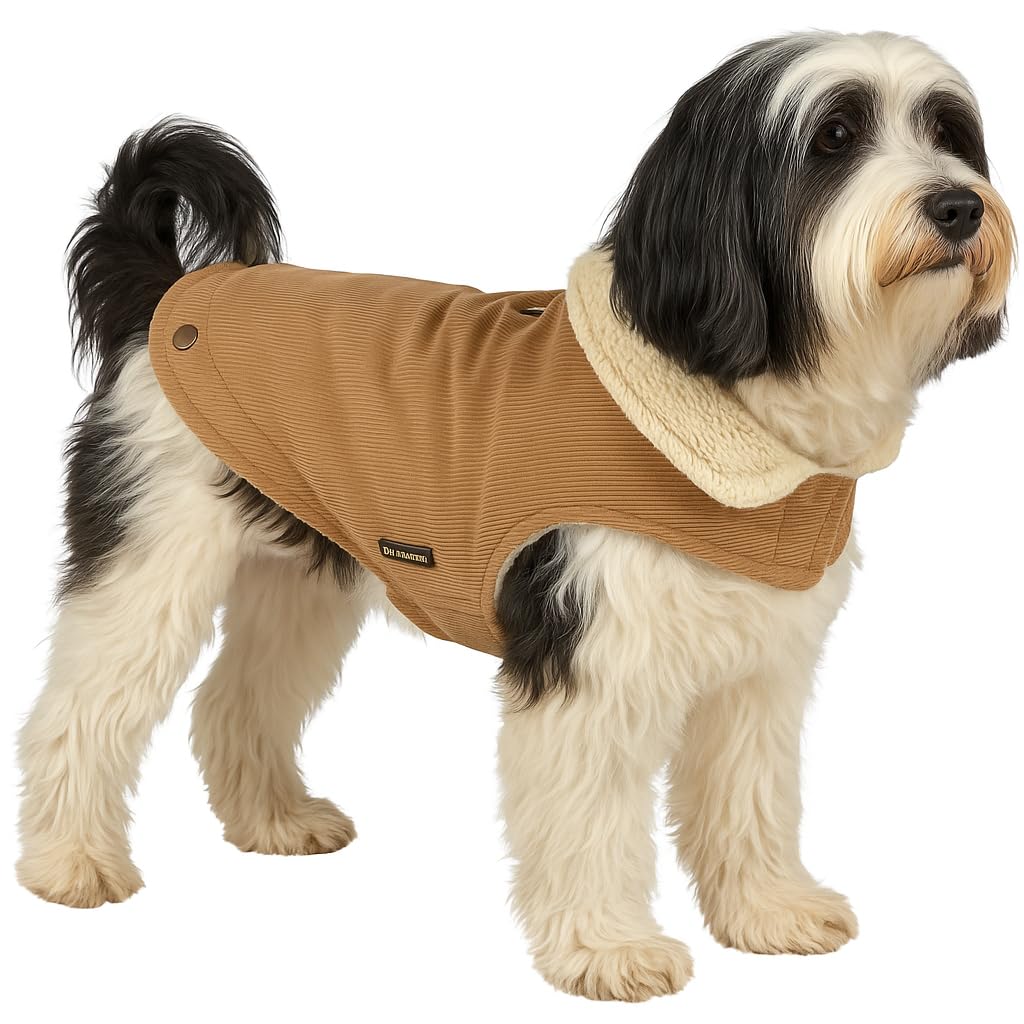 Manteau Endor Beige 35cm pour petit chien veste d'hiver
