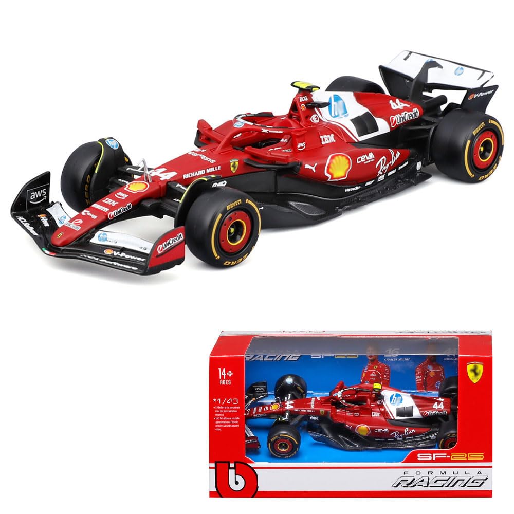 1/43 2025 Race F1 SFR SF25 SF-25 44# Lewis Hamilton Alloy Car Die