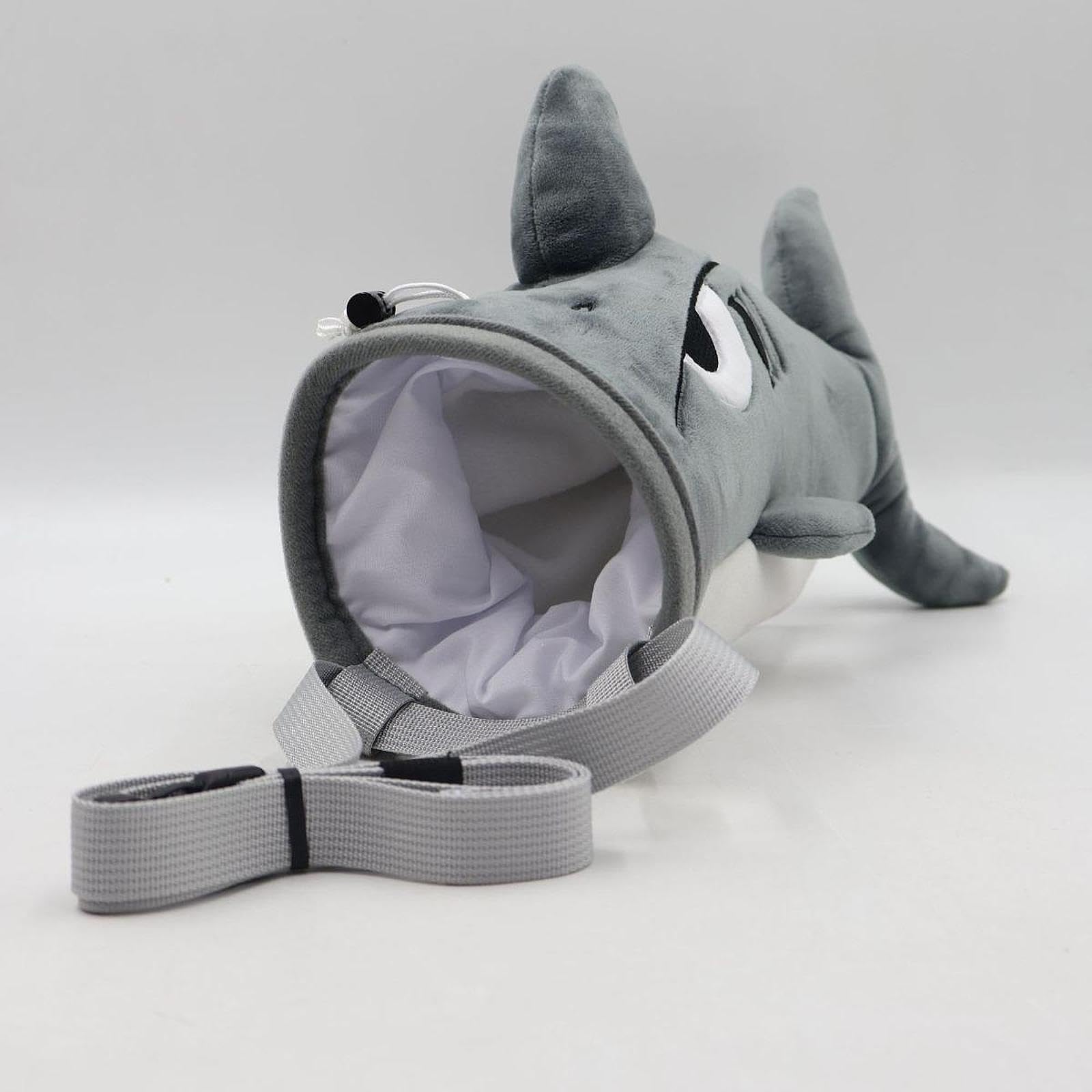Saccoche à Magnésie Requin Pour Escalade – En Peluche, 30 Cm, Ceinture Réglable, Pour Adultes Et Enfants