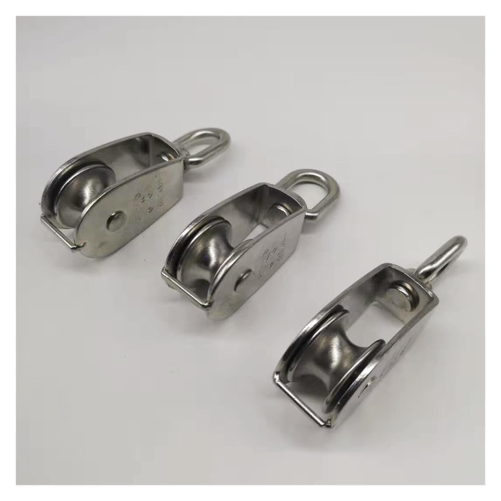 Einzelner Flaschenzug. Flaschenzugseil 1 Stück M50 Edelstahl 304 Einzelrollenblock Kette Traktionsrad Drehgelenk Hebeseil ohne Lager