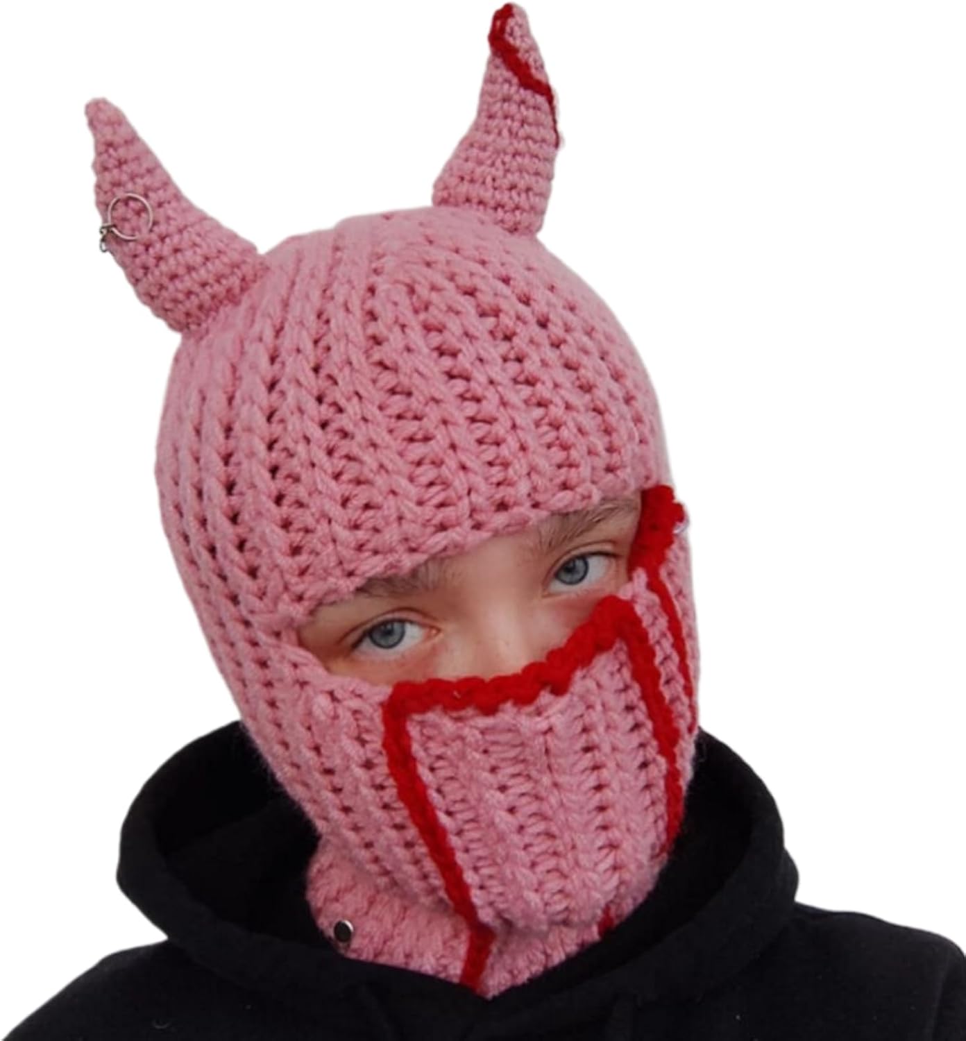 YEKEYI Creative Knitted Hat Warm Full Face Cover Ski Mask Hat Beanies Windproof Balaclava image 4