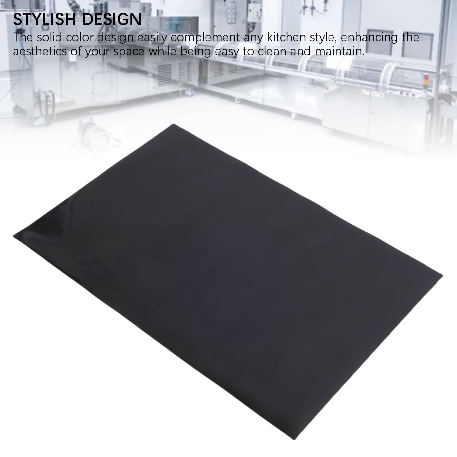 FILFEEL Tappetino da Banco in Silicone da 36 Pollici – Riscalda Fino a 450°F, Protezione Antiscivolo per Bancone da per Pentole Calde, Tavolo da Pranzo, Cottura Al Forno e Tritare – Tappetino (BLACK)