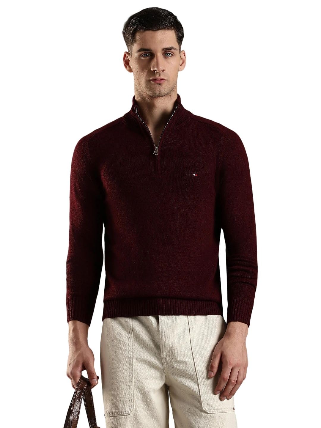 tommy hilfiger Regular fit Wool Half-Zip Neck Pullover-picture-17