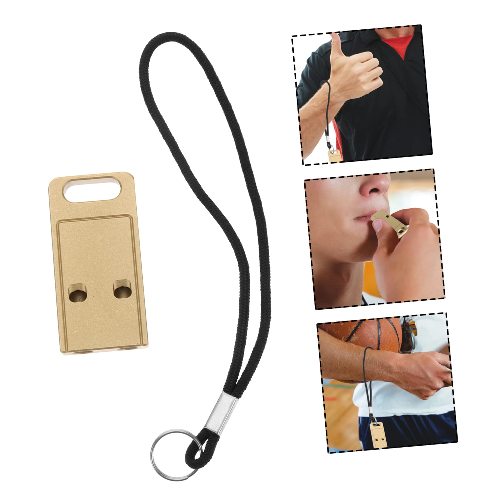 Sifflet De Survie En Alliage De Titane - Portable, Puissant, Pour Randonnée, Camping, Urgences