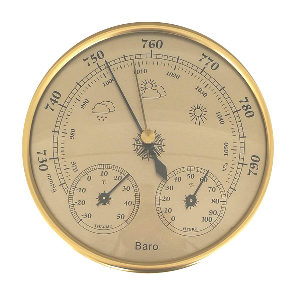 BESPORTBLE Dial Type Barometer Thermometer Hygrometer Weather Station
