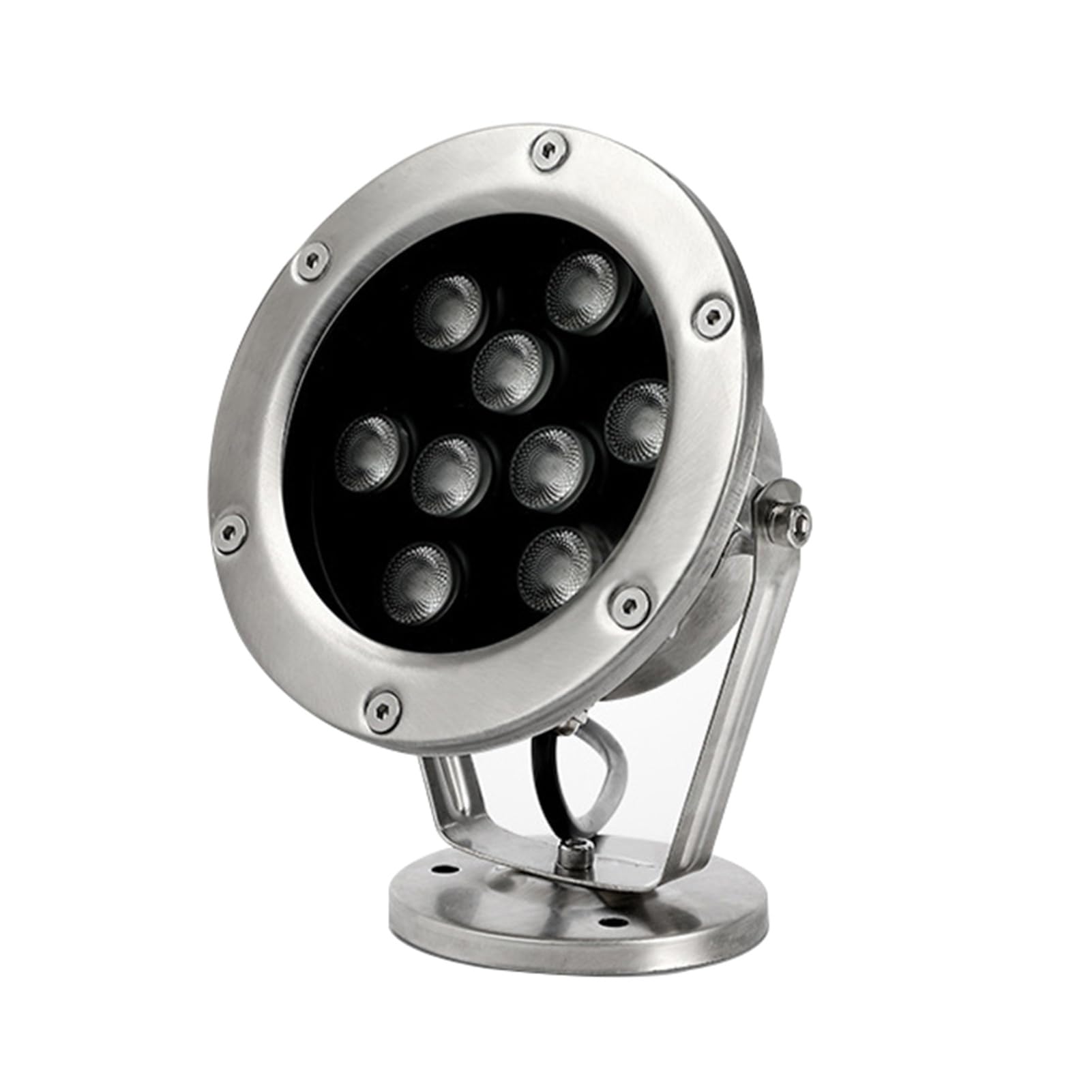 LED Luz De Piscina Acero Inoxidable Lámpara Subacuática Baja Tensión AC12/24V IP68 A Prueba De Agua Luz del Estanque para Piscinas Acuario Fuente Lámpara De Paisaje(Green,24W-AC24V)