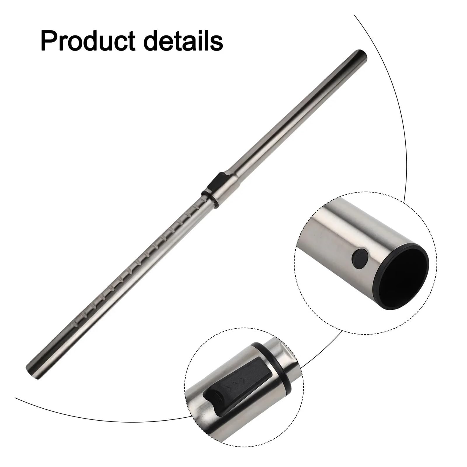 Bacchetta di prolunga for tubo aspirapolvere telescopico in metallo da 1 pz 32mm, compatibile for Karcher, WD2 WD3 WD4 WD5 NT18 NT20 NT25 Aspirapolvere