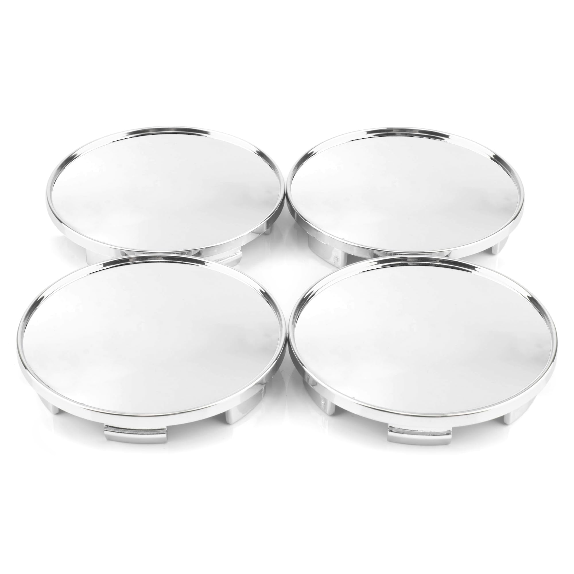RTRHINOTUNING 4PCS 68mm Wheel Center Caps Compatible with XXR 557 531 530 18120422SP 20030947SP，OD: 2.68"(68 mm) ID: 2.42"(61.5 mm) Chrome HUb Caps