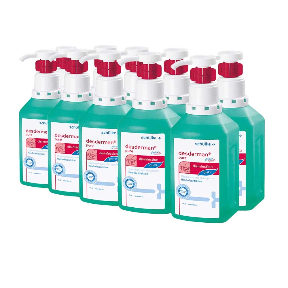 10x 1000 ml Schülke Desderman Hyclick Händedesinfektionsmittel Desinfektionsmittel